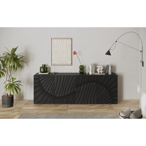 Benvenuto Design Snake Antraciet Dressoir 4-Deuren