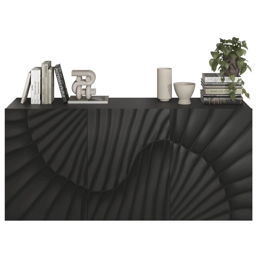 Snake Antraciet Dressoir 3-Deuren Snake Antraciet Dressoir 3-Deuren