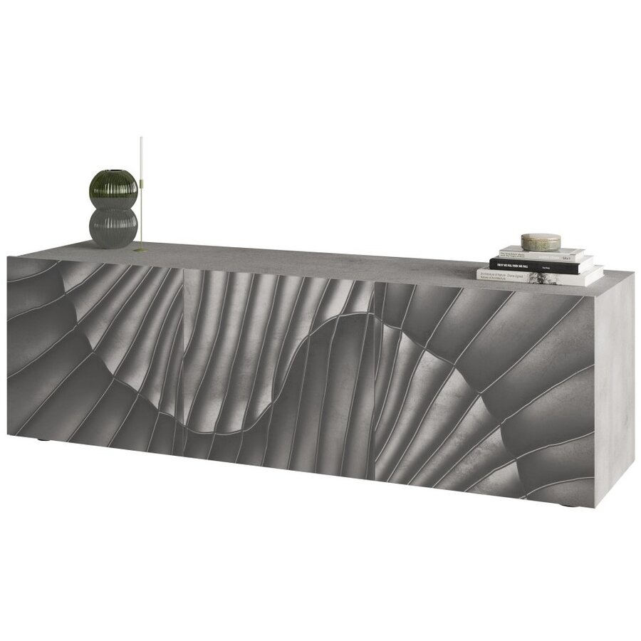 Snake Beton TV Meubel 3-Deuren Snake Beton TV Meubel 3-Deuren