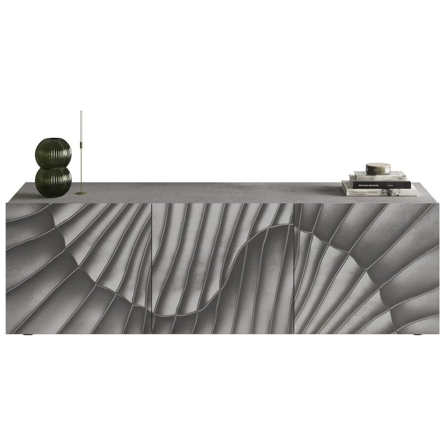 Snake Beton TV Meubel 3-Deuren Snake Beton TV Meubel 3-Deuren