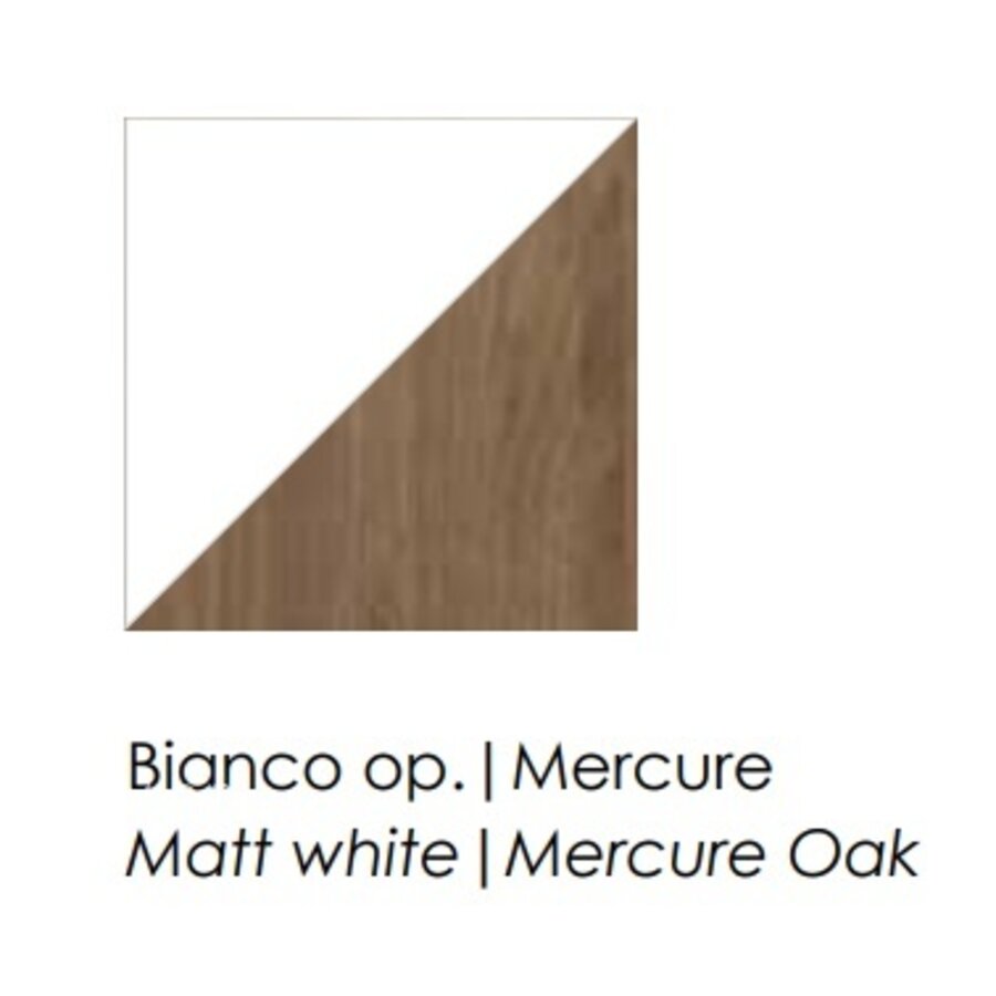 Sky 2.0 Wit / Mercure Eiken Dressoir 4-Deuren Sky 2.0 Wit / Mercure Eiken Dressoir 4-Deuren