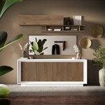 Benvenuto Design Sky 2.0 Wit / Mercure Eiken Dressoir 4-Deuren Benvenuto Design Sky 2.0 Wit / Mercure Eiken Dressoir 4-Deuren