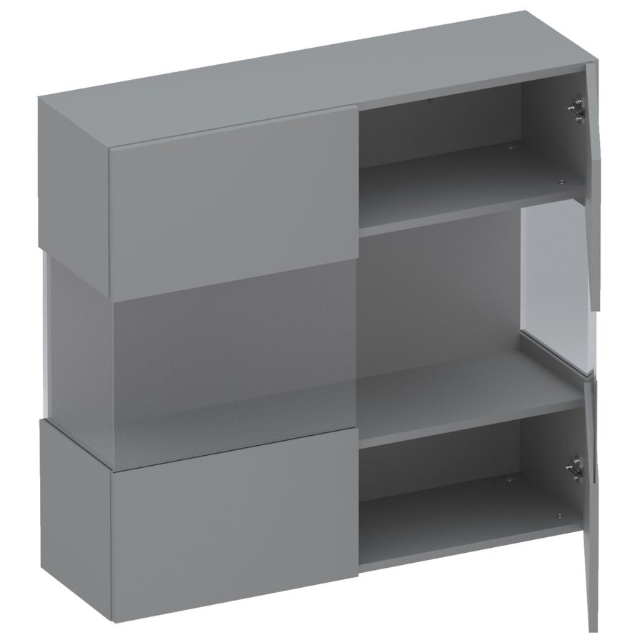 Infinity 2.0 Hangende Vitrinekast Ardesia Infinity 2.0 Hangende Vitrinekast Ardesia