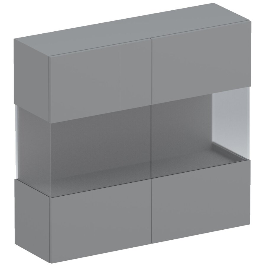 Infinity 2.0 Hangende Vitrinekast Ardesia Infinity 2.0 Hangende Vitrinekast Ardesia