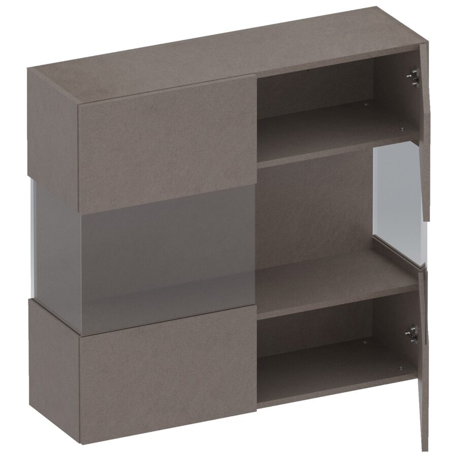 Infinity 2.0 Hangende Vitrinekast Brons Infinity 2.0 Hangende Vitrinekast Brons