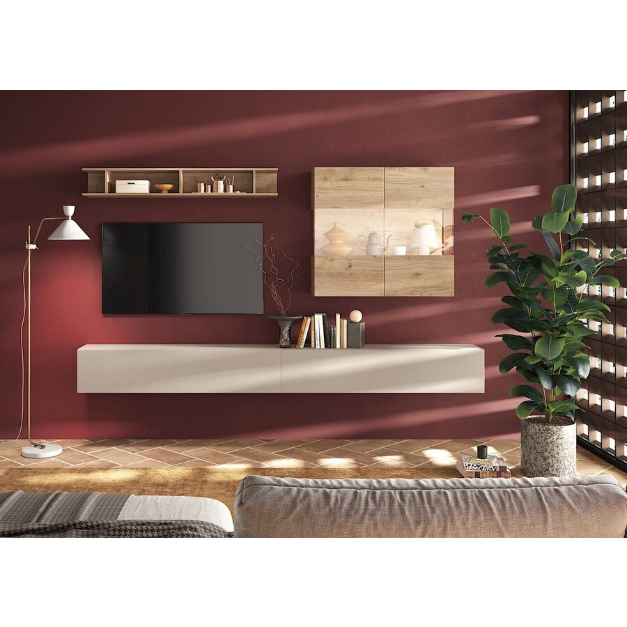 Infinity 2.0 Hangende Vitrinekast Kadiz Eiken Infinity 2.0 Hangende Vitrinekast Kadiz Eiken