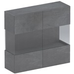 Benvenuto Design Infinity 2.0 Hangende Vitrinekast Piombo Benvenuto Design Infinity 2.0 Hangende Vitrinekast Piombo