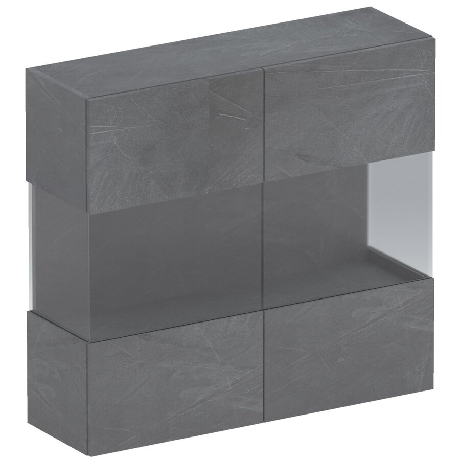 Infinity 2.0 Hangende Vitrinekast Piombo Infinity 2.0 Hangende Vitrinekast Piombo