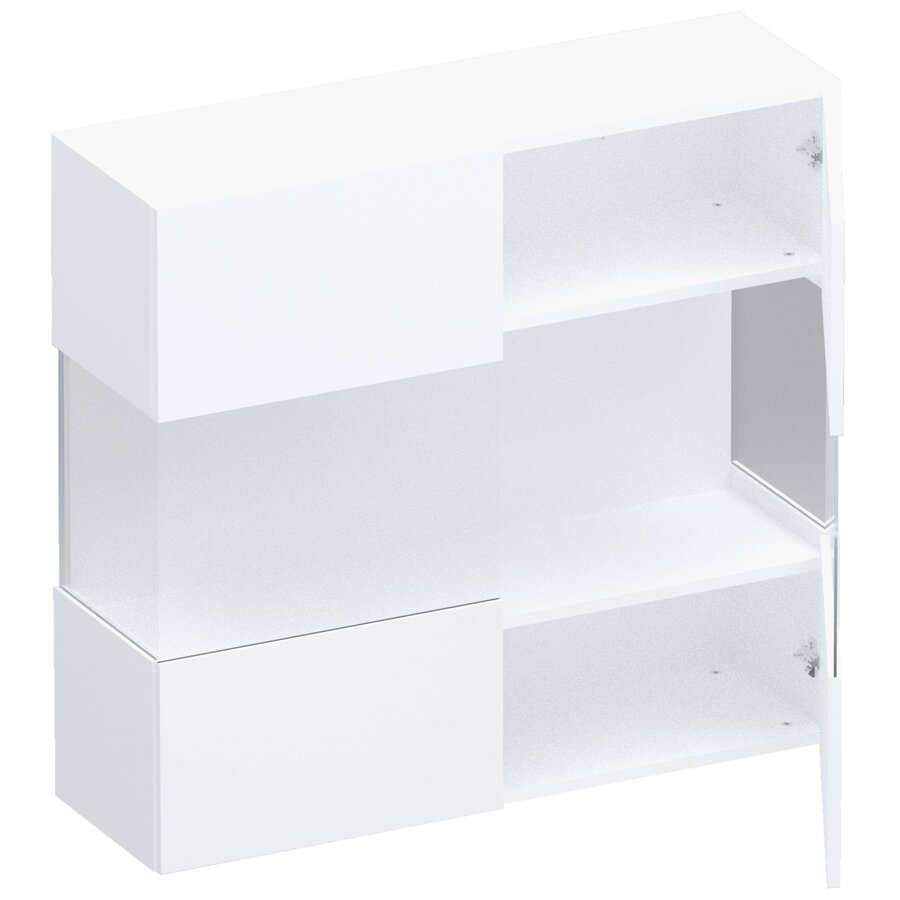 Infinity 2.0 Hangende Vitrinekast Hoogglans Wit Infinity 2.0 Hangende Vitrinekast Hoogglans Wit