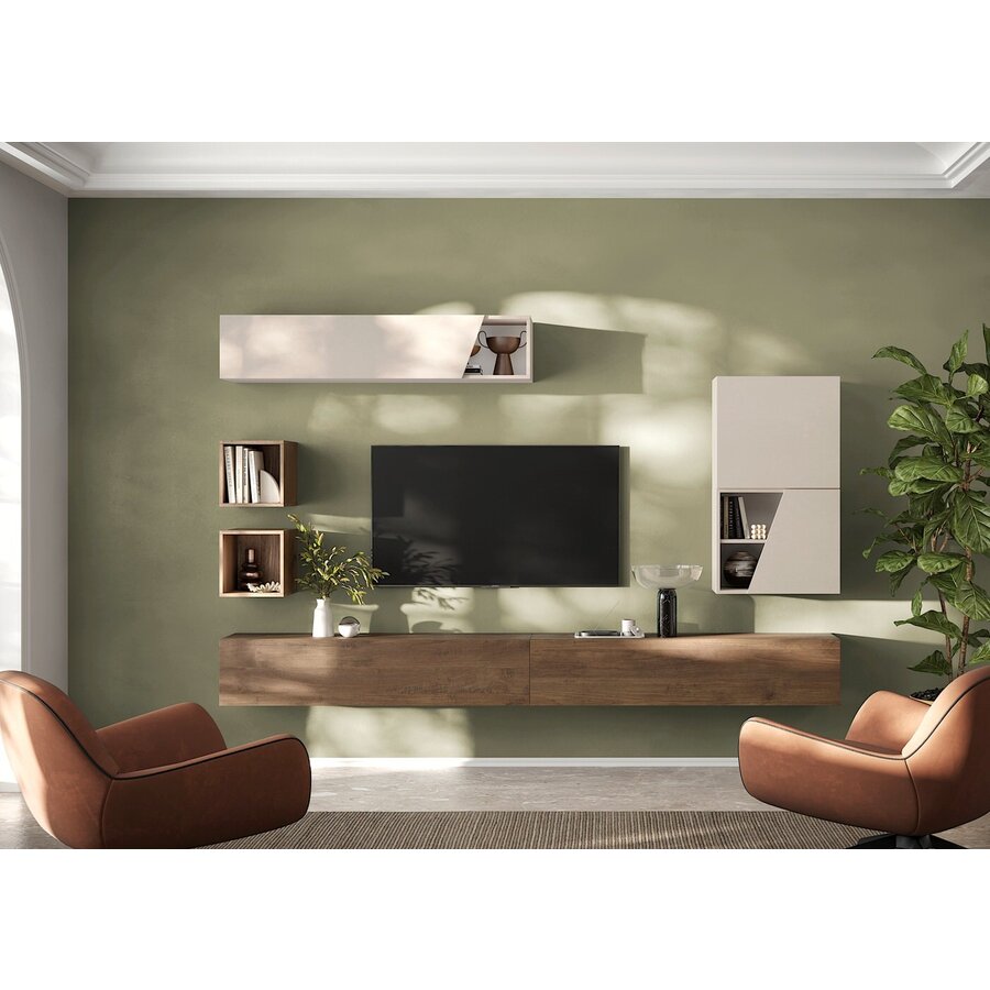 Infinity 2.0 Horizontaal Wandmeubel Cashmere Afgeschuind Infinity 2.0 Horizontaal Wandmeubel Cashmere Afgeschuind
