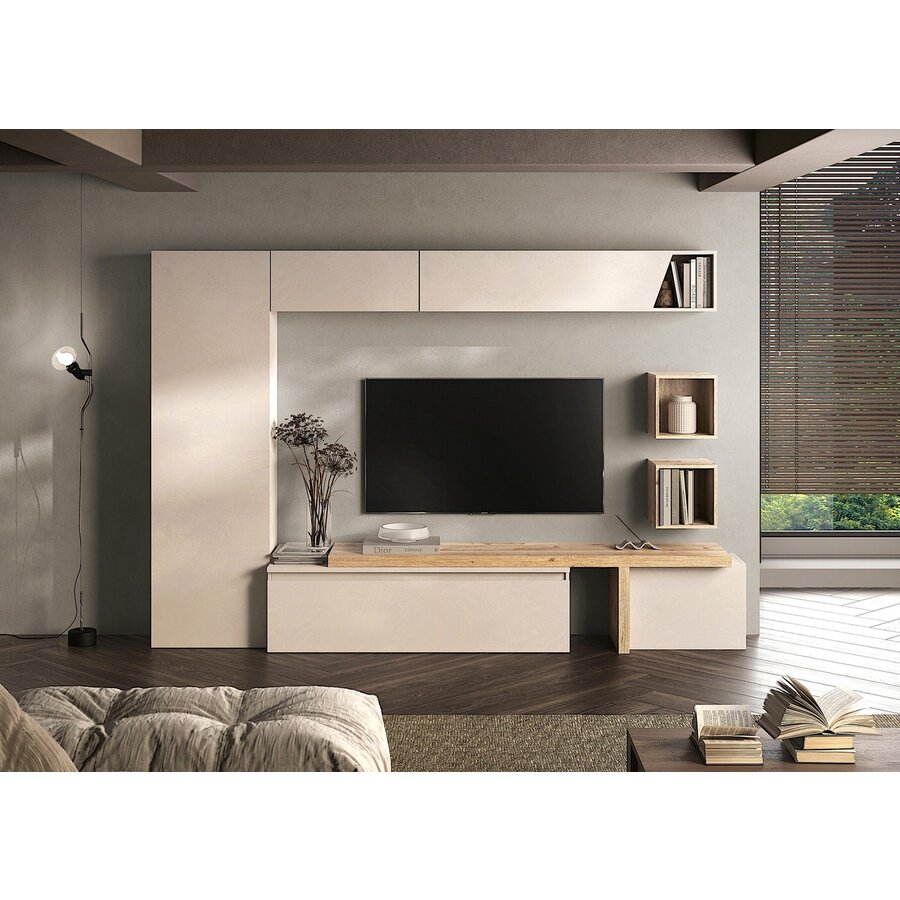 Infinity 2.0 Horizontaal Wandmeubel Cashmere Afgeschuind Infinity 2.0 Horizontaal Wandmeubel Cashmere Afgeschuind