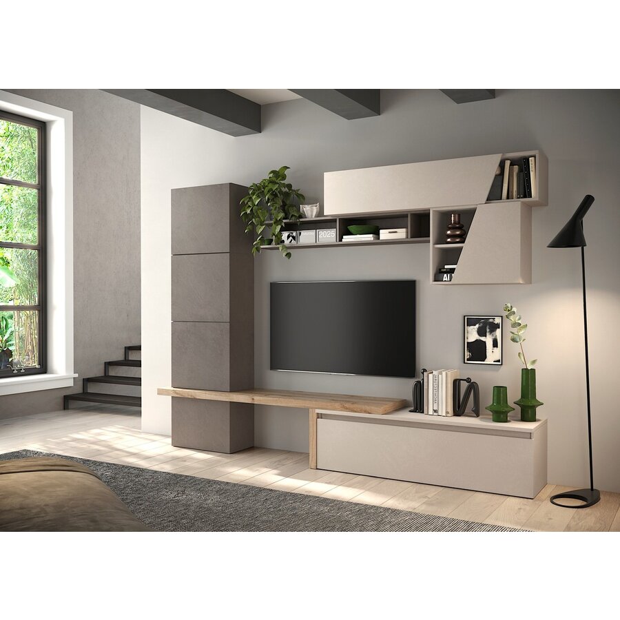 Infinity 2.0 Horizontaal Wandmeubel Cashmere Afgeschuind Infinity 2.0 Horizontaal Wandmeubel Cashmere Afgeschuind