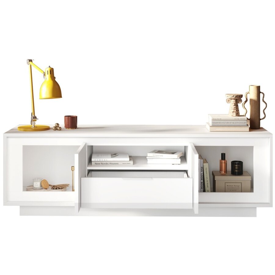 Sky 2.0 Wit TV Meubel 2-Deuren en 1-Lade Sky 2.0 Wit TV Meubel 2-Deuren en 1-Lade