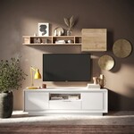 Benvenuto Design Sky 2.0 Wit TV Meubel 2-Deuren en 1-Lade Benvenuto Design Sky 2.0 Wit TV Meubel 2-Deuren en 1-Lade