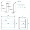 Jupiter Commode met 3-Lades Ardesia