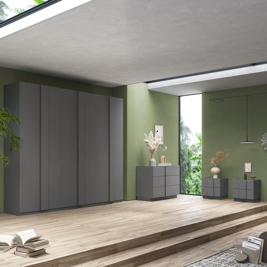 Jupiter Kledingkast met 6-Deuren Ardesia Jupiter Kledingkast met 6-Deuren Ardesia