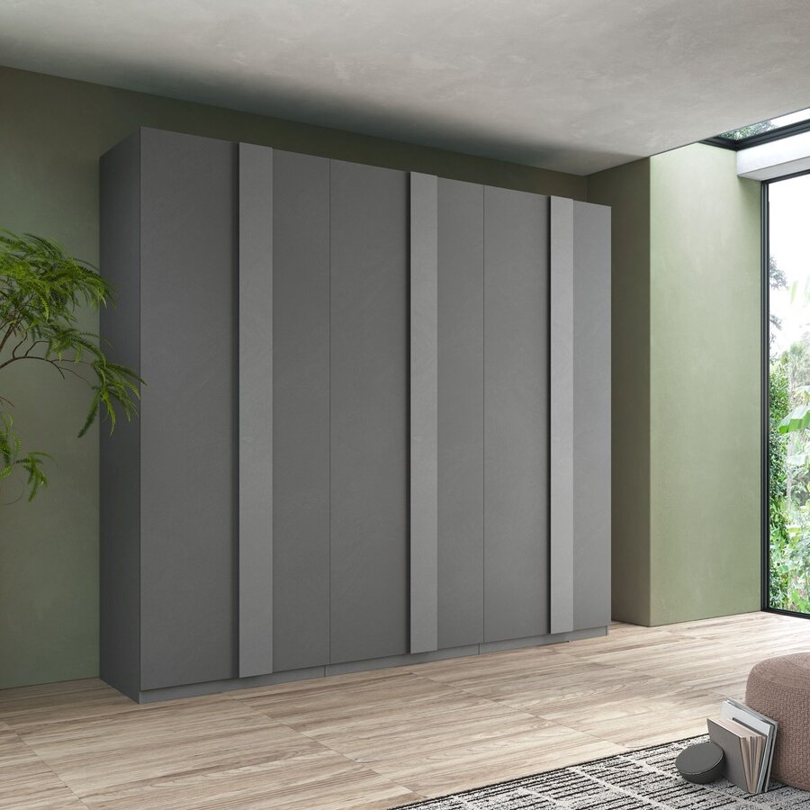 Jupiter Kledingkast met 6-Deuren Ardesia Jupiter Kledingkast met 6-Deuren Ardesia