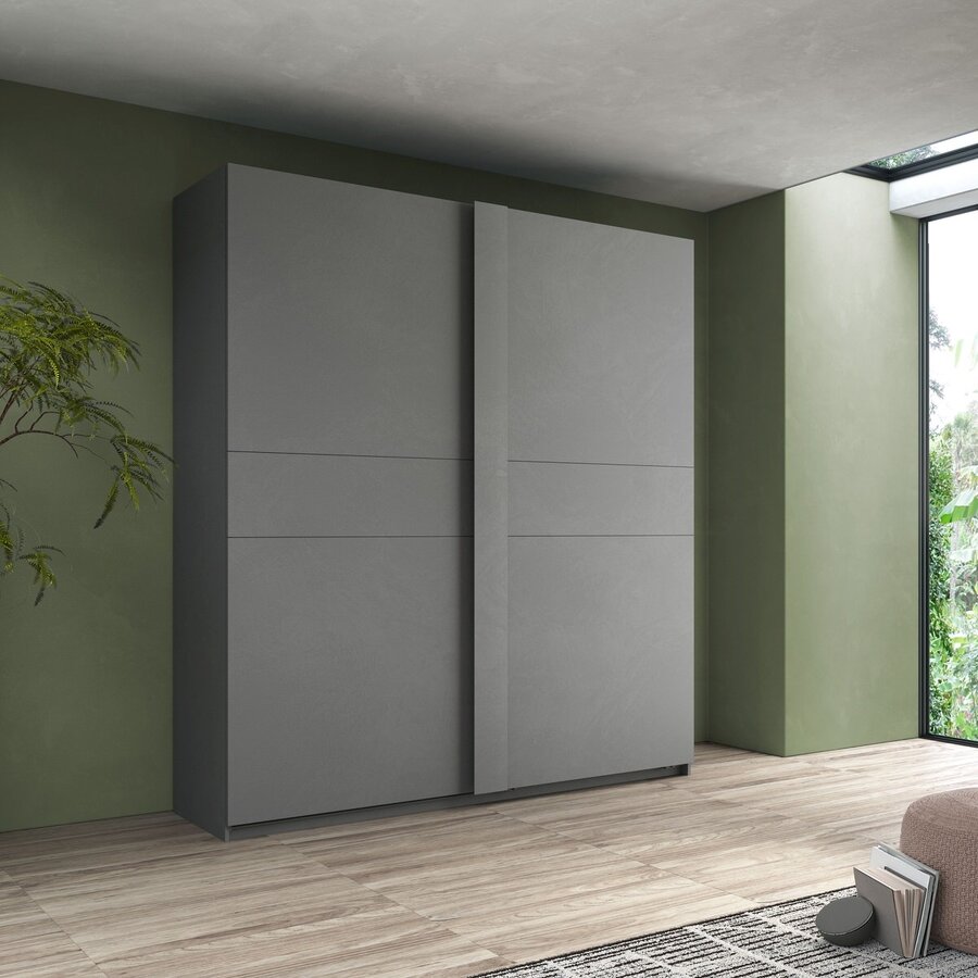 Jupiter Schuifdeurkast 220 cm Ardesia Jupiter Schuifdeurkast 220 cm Ardesia