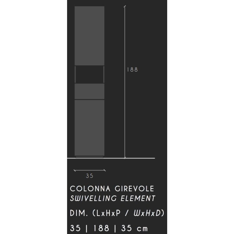 Hamburg Hoge Badkamerkast Draaibaar Kadiz Eiken Hamburg Hoge Badkamerkast Draaibaar Kadiz Eiken