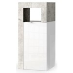 Benvenuto Design Hamburg HG Wit / Beton Badkamerkast 1-Deur Mini Benvenuto Design Hamburg HG Wit / Beton Badkamerkast 1-Deur Mini