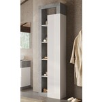 Benvenuto Design Hamburg HG Wit / Beton Badkamerkast 1-Deur 4-Planken
