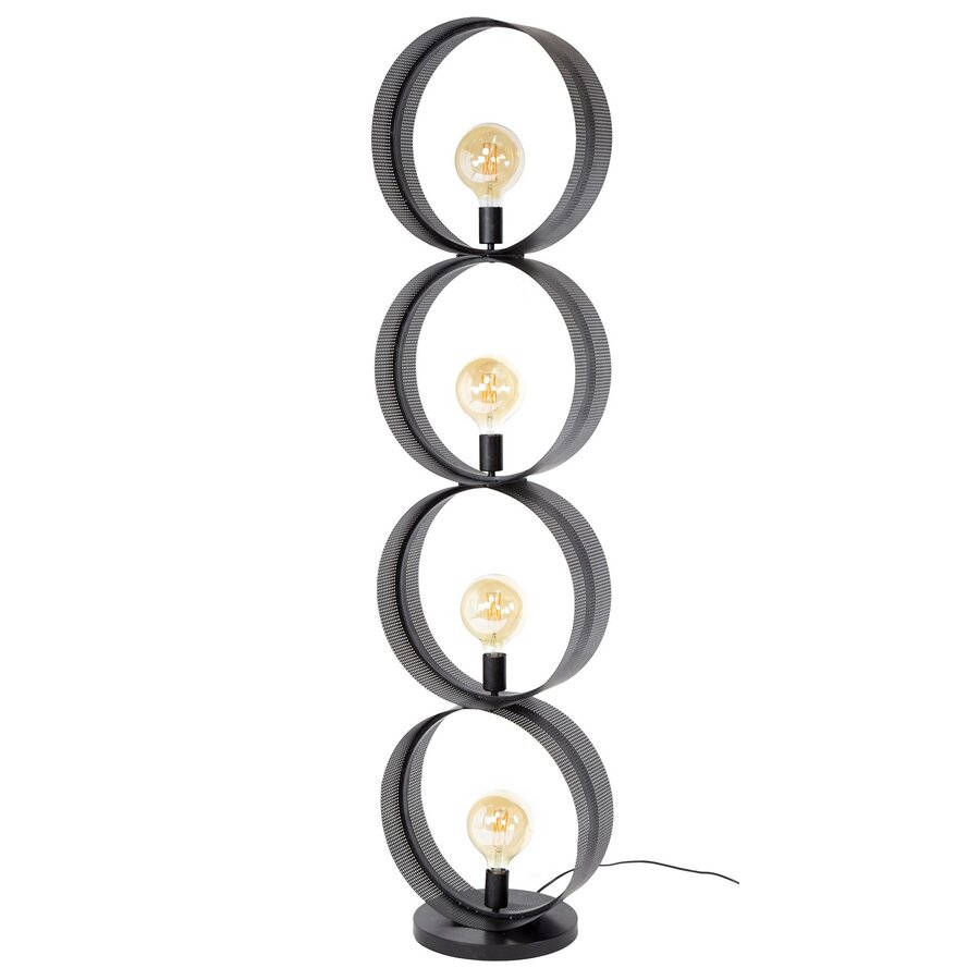 Loop Houtskool Zwart Vloerlamp 4L