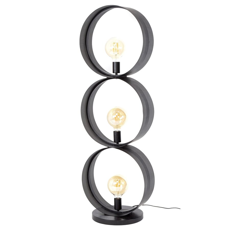 Loop Houtskool Zwart Vloerlamp 3L Loop Houtskool Zwart Vloerlamp 3L