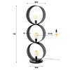 Loop Houtskool Zwart Vloerlamp 3L