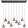 Vonka Gerookt Grijs Hanglamp 4+5L Tapse Kap