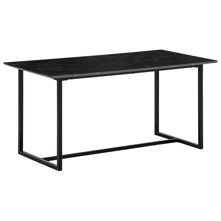 Duif 160 cm Eettafel Marmer / Zwart Duif 160 cm Eettafel Marmer / Zwart