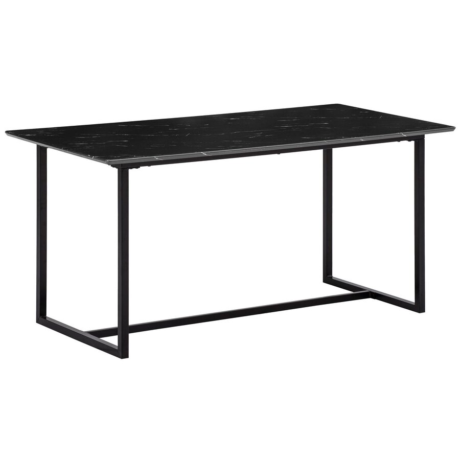 Duif 120 cm Eettafel Marmer / Zwart Duif 120 cm Eettafel Marmer / Zwart