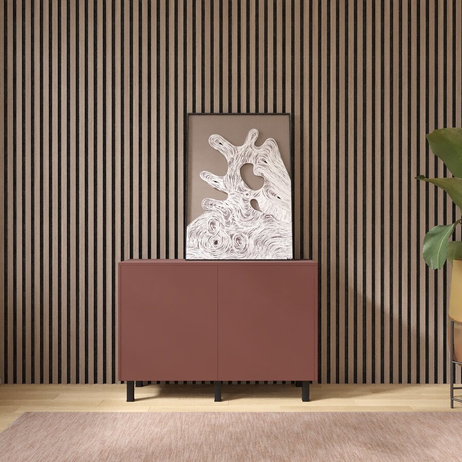 Pastell Ayaya 123 cm Dressoir Oxydrood Pastell Ayaya 123 cm Dressoir Oxydrood