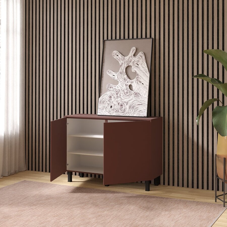 Pastell Ayaya 123 cm Dressoir Oxydrood Pastell Ayaya 123 cm Dressoir Oxydrood