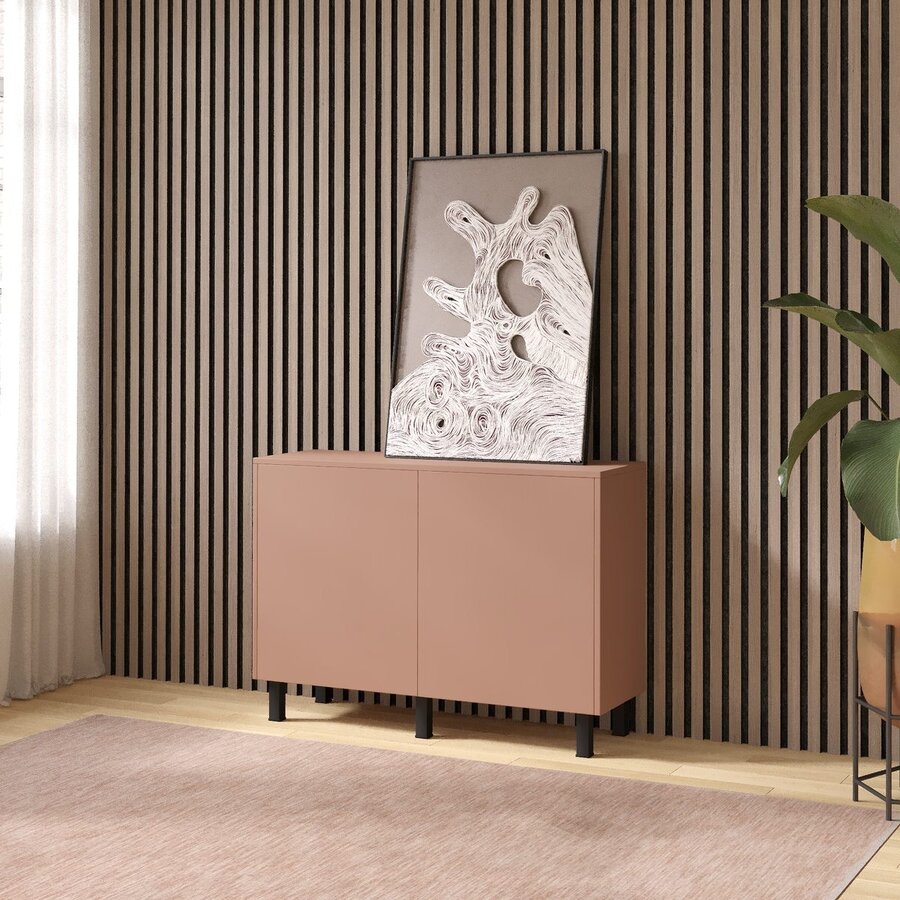 Pastell Ayaya 123 cm Dressoir Abrikoos Pastell Ayaya 123 cm Dressoir Abrikoos