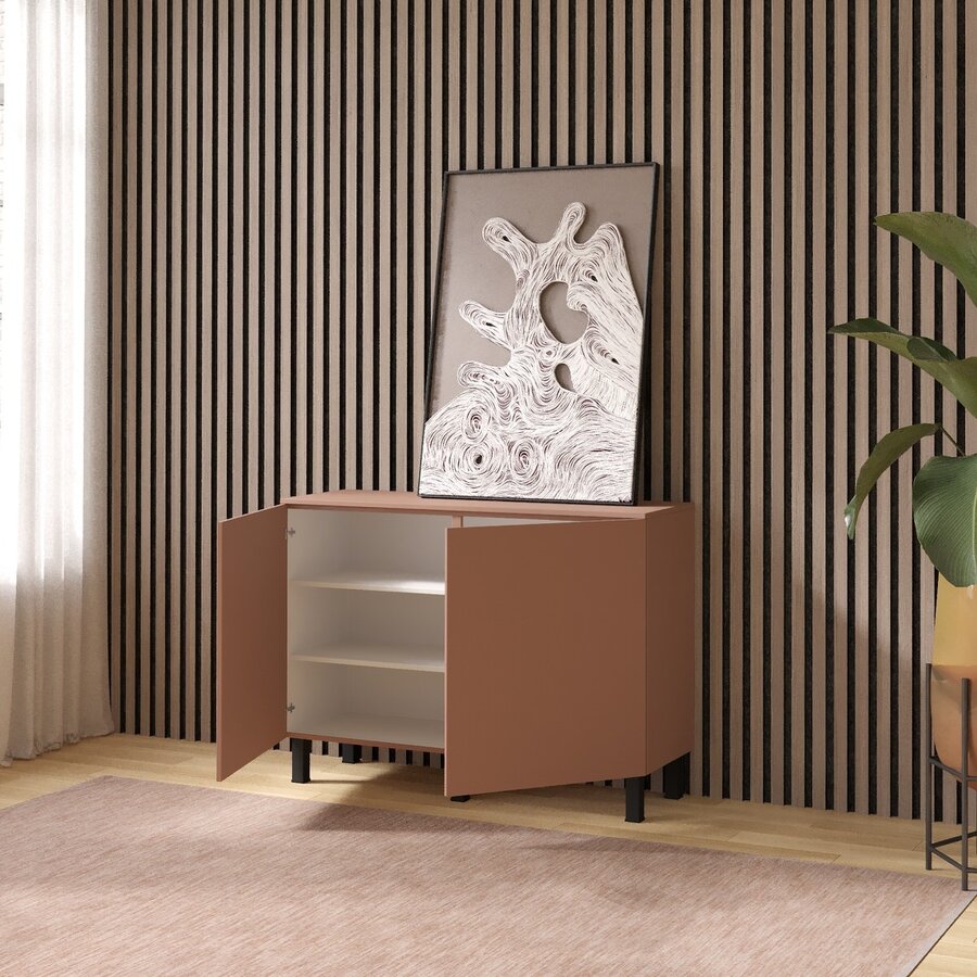 Pastell Ayaya 123 cm Dressoir Abrikoos Pastell Ayaya 123 cm Dressoir Abrikoos