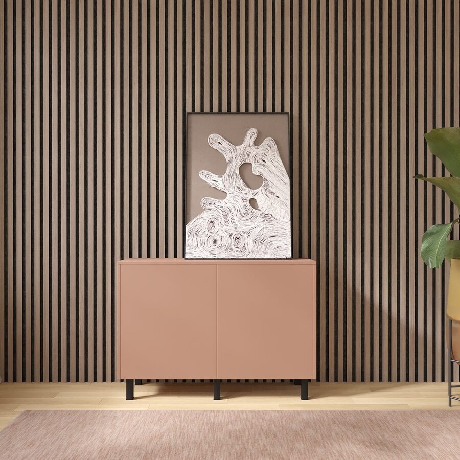 Pastell Ayaya 123 cm Dressoir Abrikoos Pastell Ayaya 123 cm Dressoir Abrikoos