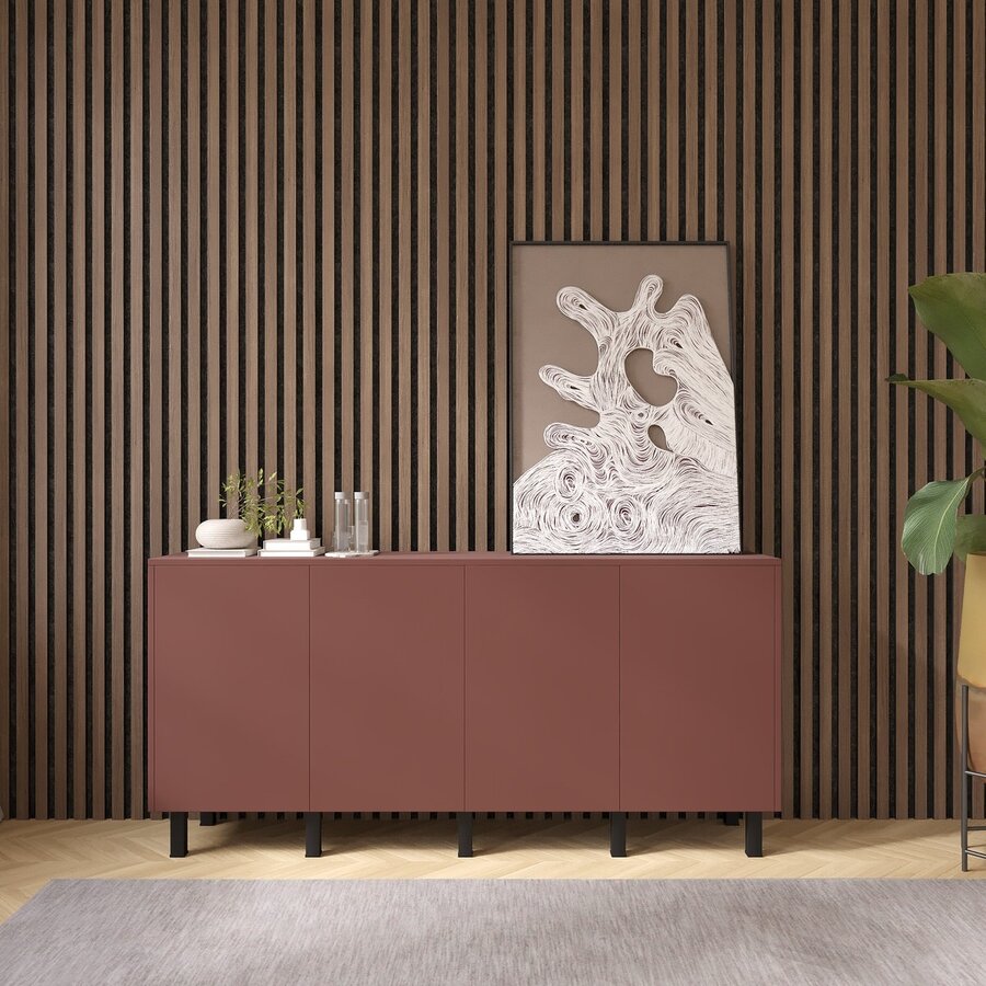 Pastell Ayaya 183 cm Dressoir Oxydrood Pastell Ayaya 183 cm Dressoir Oxydrood