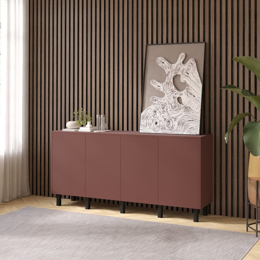 Pastell Ayaya 183 cm Dressoir Oxydrood Pastell Ayaya 183 cm Dressoir Oxydrood