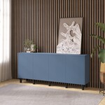 Artego Design Turin Ayaya 203 cm Dressoir Rookblauw Artego Design Turin Ayaya 203 cm Dressoir Rookblauw