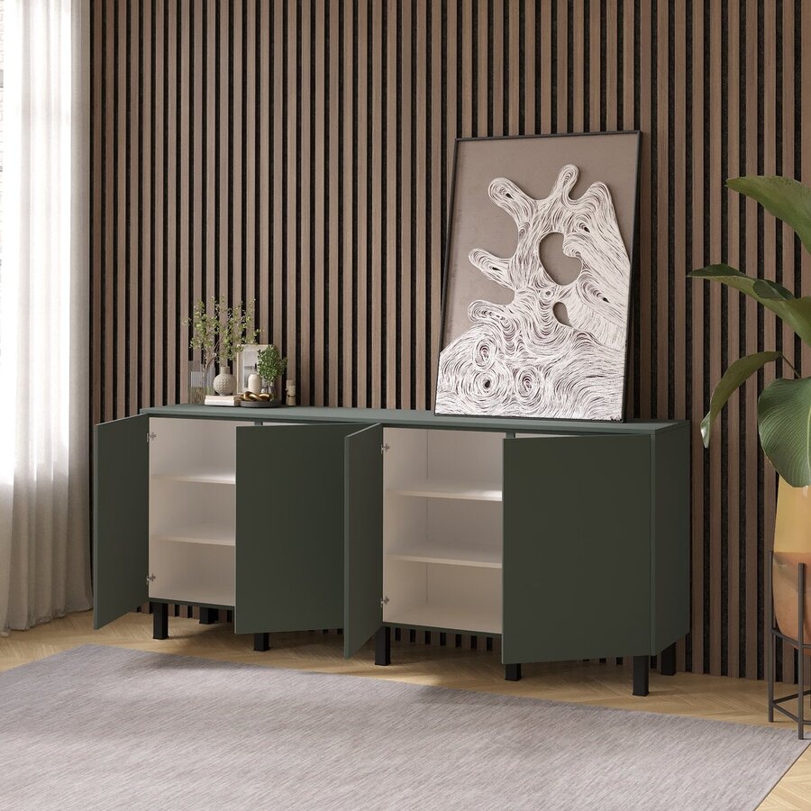 Pastell Ayaya 203 cm Dressoir Eucalyptus Pastell Ayaya 203 cm Dressoir Eucalyptus