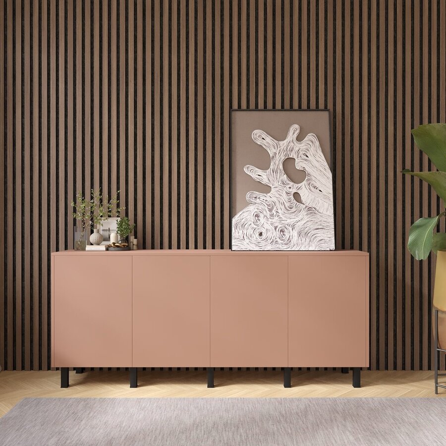 Pastell Ayaya 203 cm Dressoir Abrikoos Pastell Ayaya 203 cm Dressoir Abrikoos