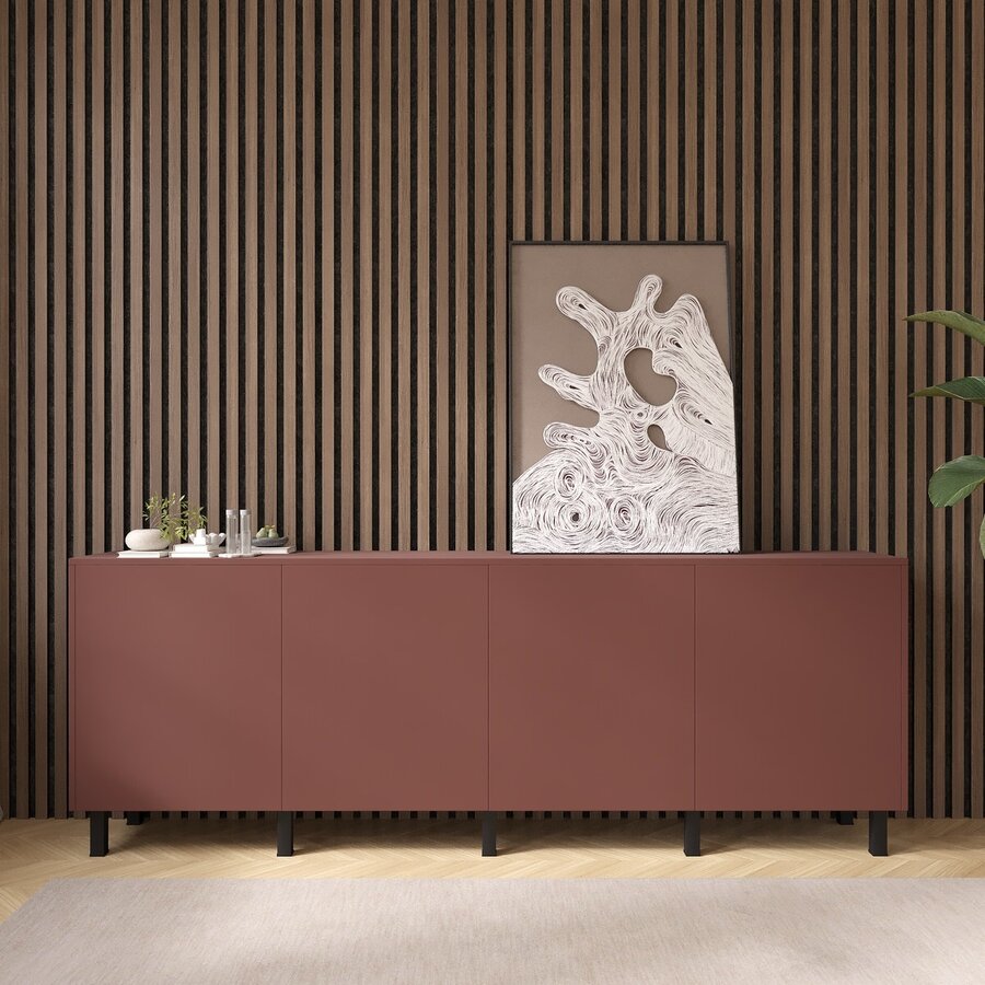 Pastell Ayaya 243 cm Dressoir Oxydrood Pastell Ayaya 243 cm Dressoir Oxydrood