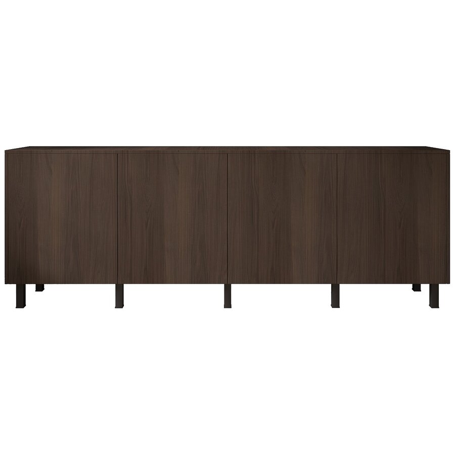 Casella Ayaya 243 cm Dressoir Donkerbruin Casella Ayaya 243 cm Dressoir Donkerbruin