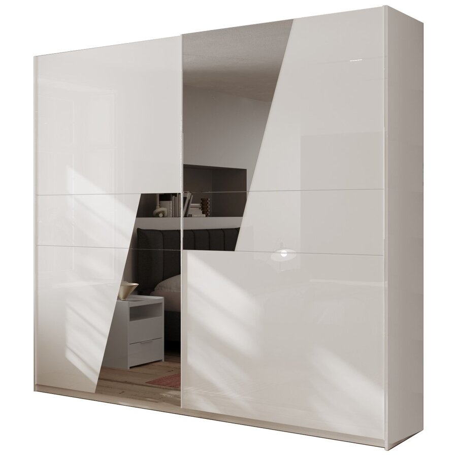 Malmo Schuifdeurkast 275 cm Hoogglans Wit Malmo Schuifdeurkast 275 cm Hoogglans Wit