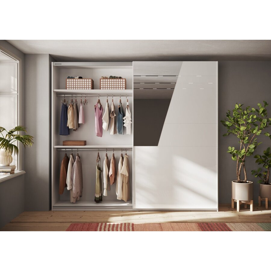 Malmo Schuifdeurkast 275 cm Hoogglans Wit Malmo Schuifdeurkast 275 cm Hoogglans Wit