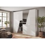 Benvenuto Design Malmo Schuifdeurkast 275 cm Hoogglans Wit Benvenuto Design Malmo Schuifdeurkast 275 cm Hoogglans Wit