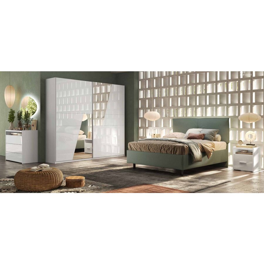 Malmo Commode met 3-Lades Hoogglans Wit Malmo Commode met 3-Lades Hoogglans Wit