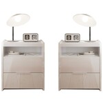 Benvenuto Design Malmo Set van 2 Nachtkastje Hoogglans Wit Benvenuto Design Malmo Set van 2 Nachtkastje Hoogglans Wit