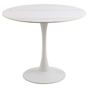 Hjem Interiors Graham Ronde Eettafel Wit Keramiek