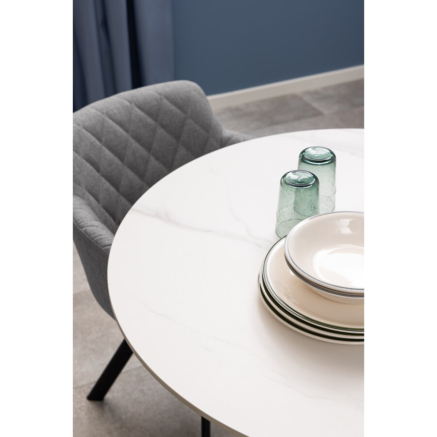 Graham Ronde Eettafel Wit Keramiek Graham Ronde Eettafel Wit Keramiek